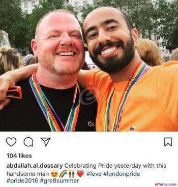 هل ظهر نجم ستار اكاديمي "عبد الله الدوسري" في مهرجان المثليين في لندن مع حبيبه؟ 