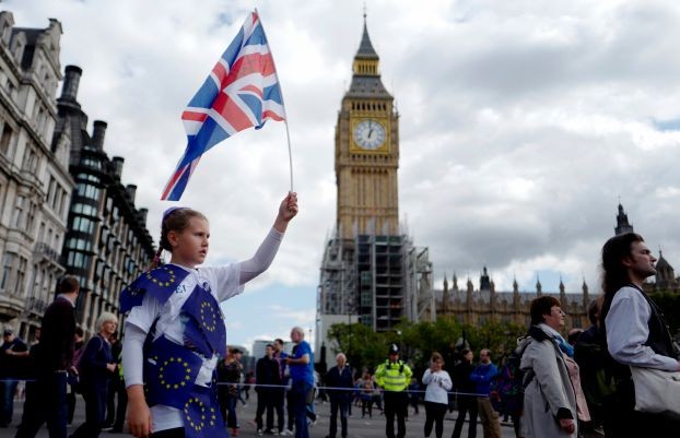 بريطانيون وأوروبيون يتظاهرن ضد «بريكست» في لندن 