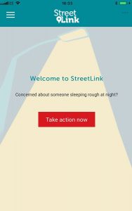الأن يمكنك تقديم المساعدة للمشردين في لندن عن طريق تطبيق "Street Link" على الهاتف المحمول! 