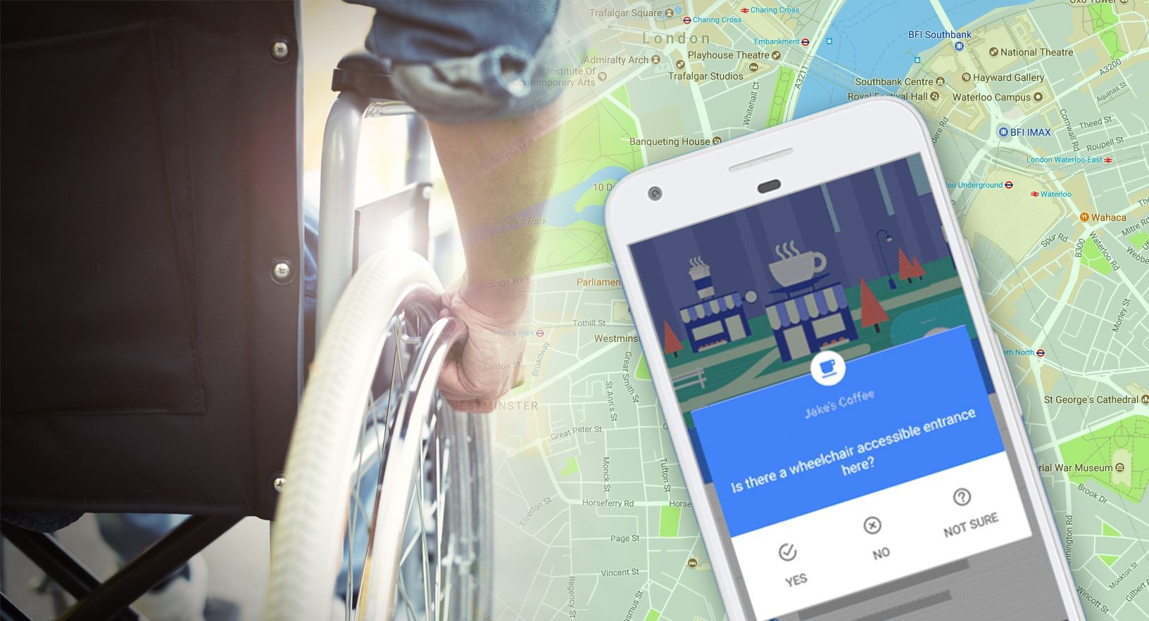 إطلاق ميزة جديدة على خرائط "Google" لمساعدة مستخدمي الكراسي المتحركة على التحرك في لندن 