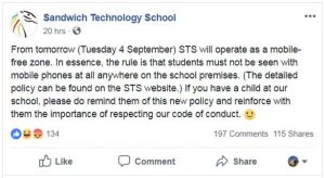 مدرسة بريطانية تحظر الطلاب من استخدام الهاتف المحمول وردود فعل غاضبة من الآباء 