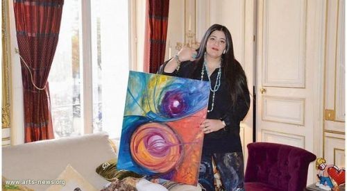 الفنانة السعودية العالمية شاليمار شربتلي تفتتح معرض جدة عروس الفن 