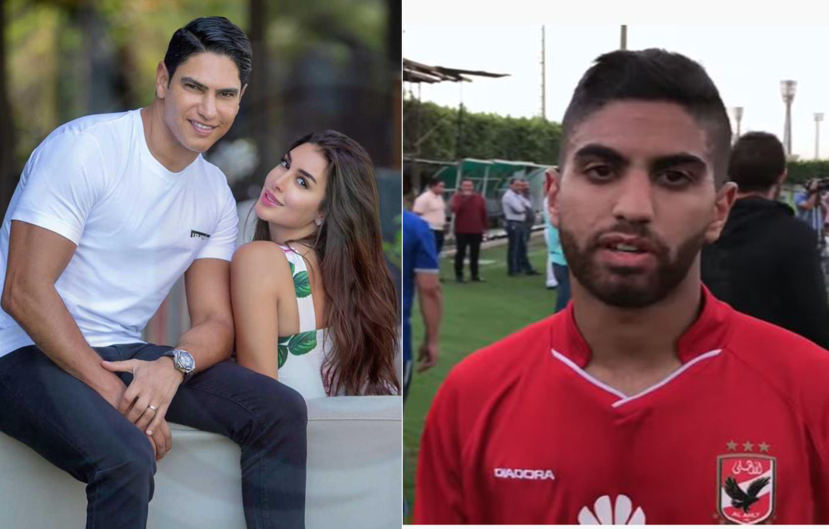 نجل أحمد أبو هشيمة شاب يبلغ من العمر 20 عاماً ويلعب في النادي الأهلي 