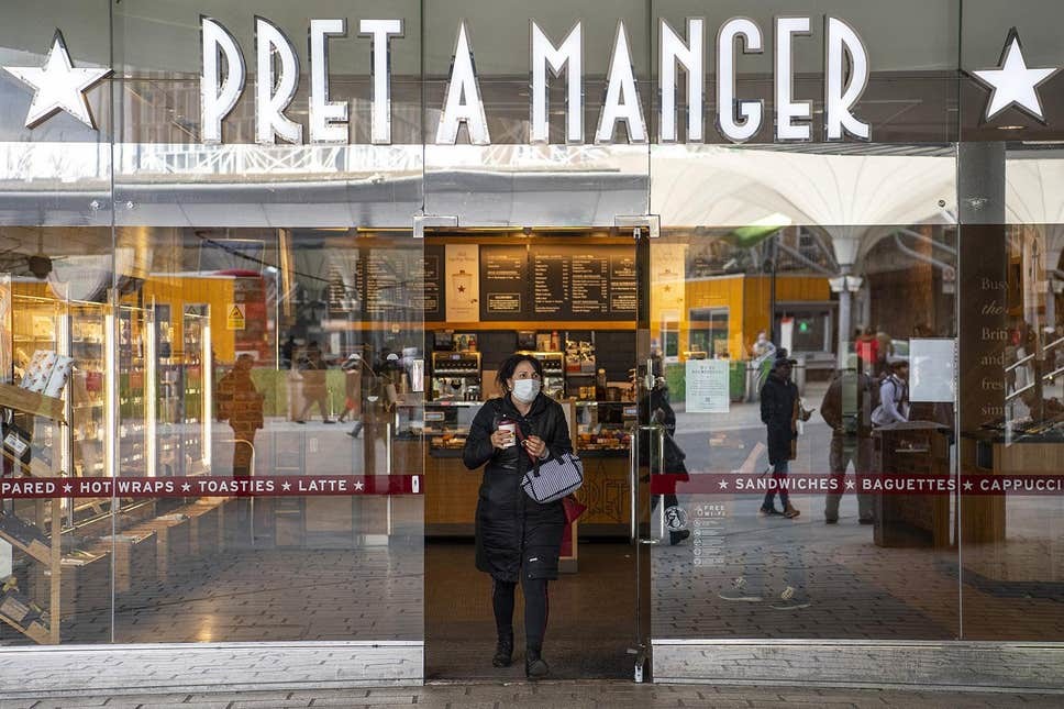 “Pret A Manger” بصدد اغلاق ستة متاجر وإلغاء 400 وظيفة 
