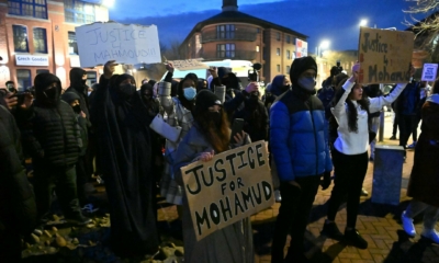 متظاهرون في شوارع كارديف الليلة الرابعة بعد وفاة محمود حسن البالغ من العمر 24 عاماً! 