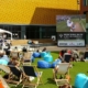 شاشة خارجية عملاقة في مانشستر للأحداث الرياضية الصيفية 