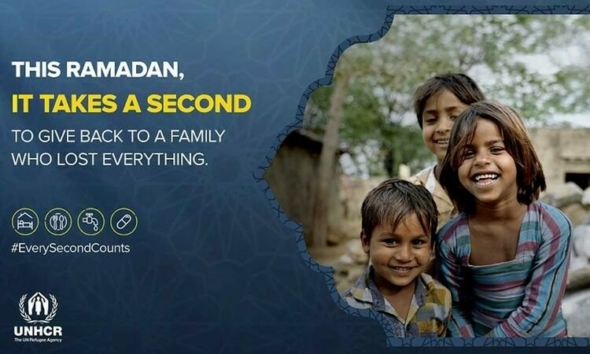 "Every Second Counts" حملة المفوضيّة السّامية للأمم المتحدة لشؤون اللاجئين في المملكة المتحدة في رمضان 2021  