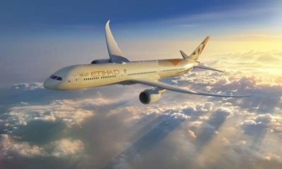 "الاتحاد الإماراتية" ثالث أفضل شركة طيران في العالم 