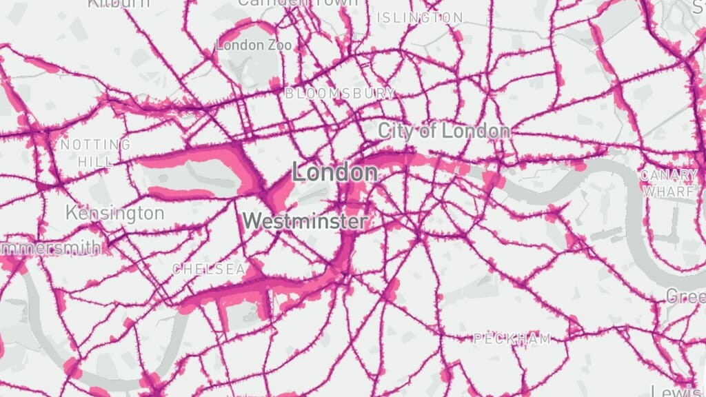 خارطة جديدة توضح الأماكن الأكثر ضجيجاً وهدوءاً في لندن.. تعرف عليها 