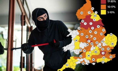 قائمة بأخطر المناطق لجرائم السرقة في بريطانيا.. ومانشستر تحتل الصدارة! 
