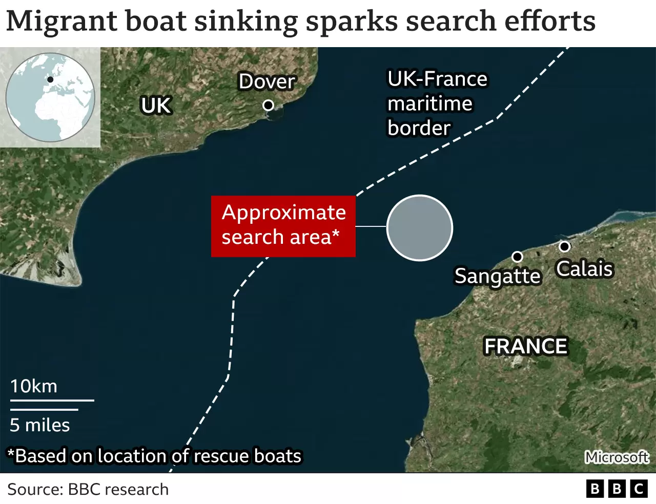 غرق قارب للمهاجرين في القناة الإنكليزية والمتهمين عراقيين وسودانيين! 