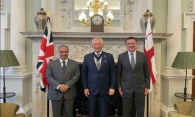 سفير البحرين في المملكة المتحدة يلتقي عمدة الحي المالي لمدينة لندن 