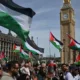 مظاهرات حاشدة في العاصمة البريطانية "لندن" تضامنًا مع فلسطين 