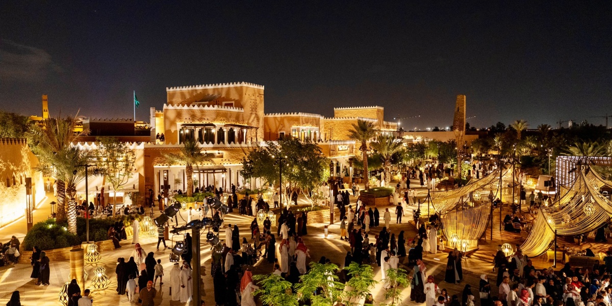 Wadi Safar, a stunning natural feature in the old Diriyah area west of Riyadh, was recently built to boost the Saudi tourism industry.