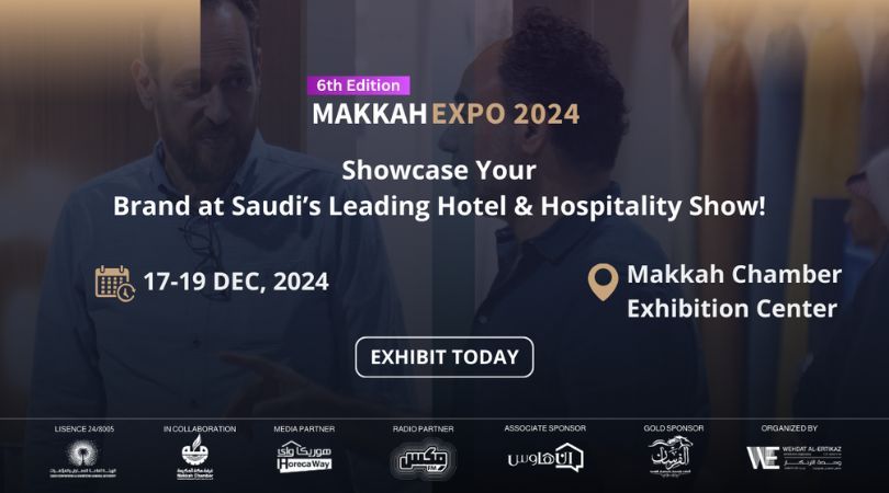 The Makkah Chamber of Commerce and Industry hosts the Makkah Hotel & Restaurant Expo 2024, from December 17 to 19, 2024.