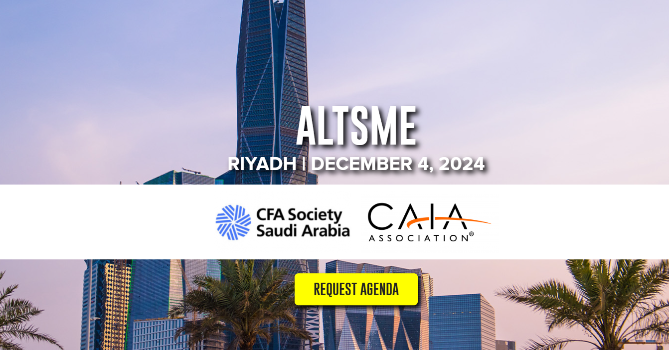 The ALTSME Education and Alternative Investments Forum 2024 is scheduled for December 4, 2024, at the Hyatt Regency Riyadh Olaya.