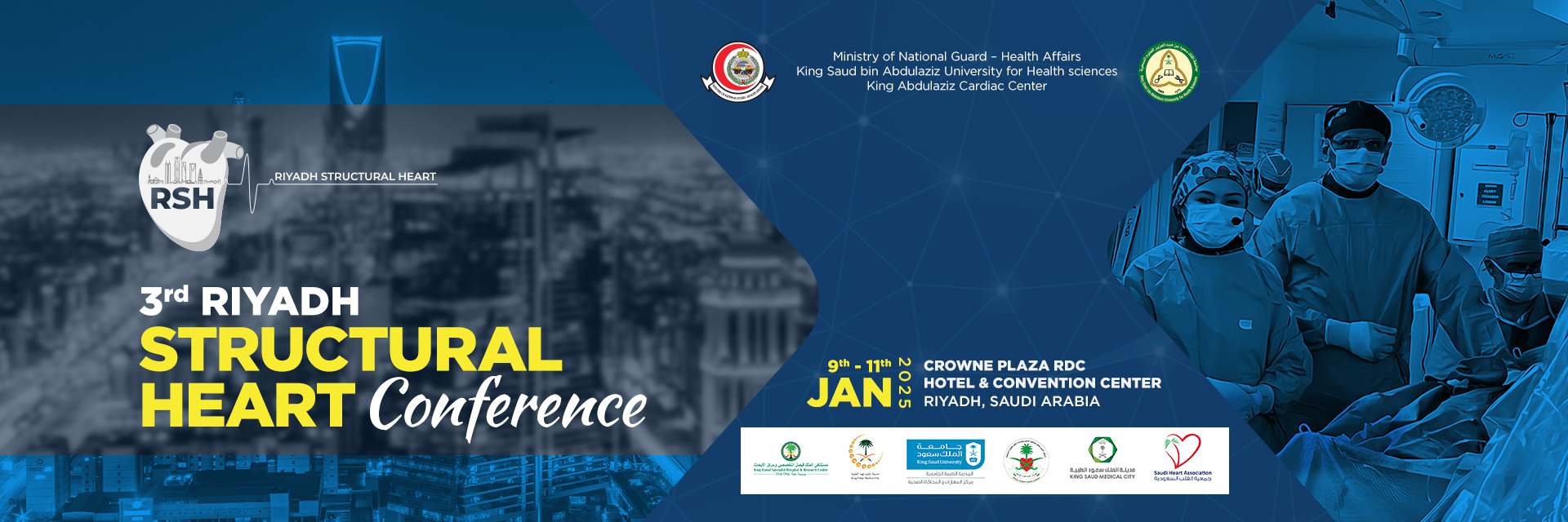 The Riyadh Structural Heart Conference (RSH), 2025, will take place from January 9 to January 11, 2025, for the third consecutive year.