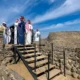 Faid Historic City, east of Hail, is toured by Saudi Tourism Minister Mr. Ahmed Al-Khateeb & his deputy, Princess Haifa bint Mohammed Al Saud.