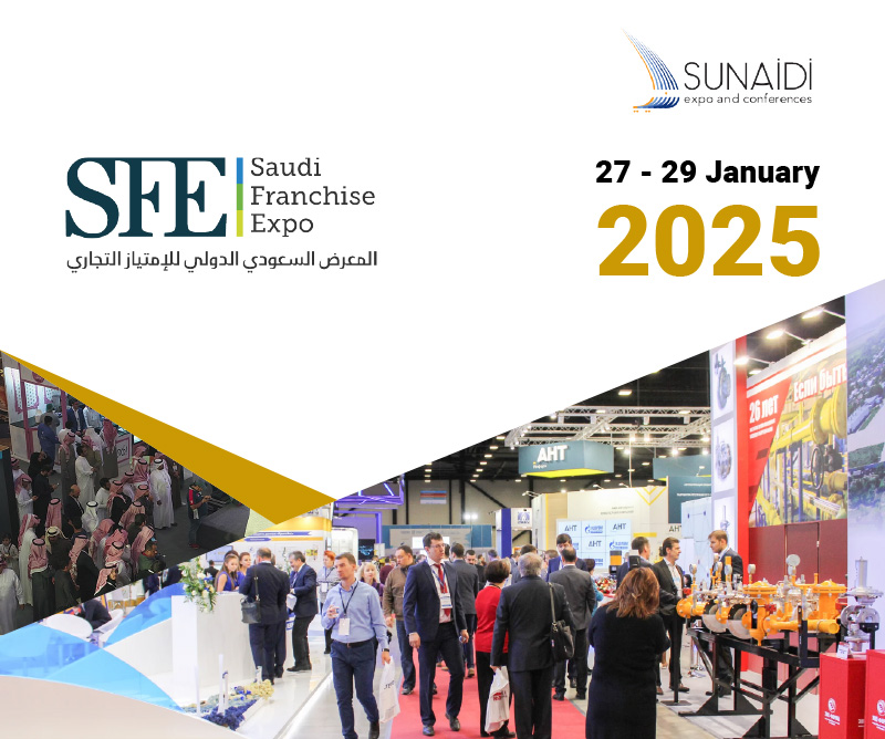 The Saudi Franchise Expo, 2025, is the largest event in Saudi Arabia and the Gulf, providing franchisees with an opportunity to network.