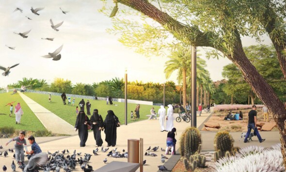 The King Salman Park, a massive project under Saudi Arabia's Vision 2030, will become the world's largest urban park upon completion.